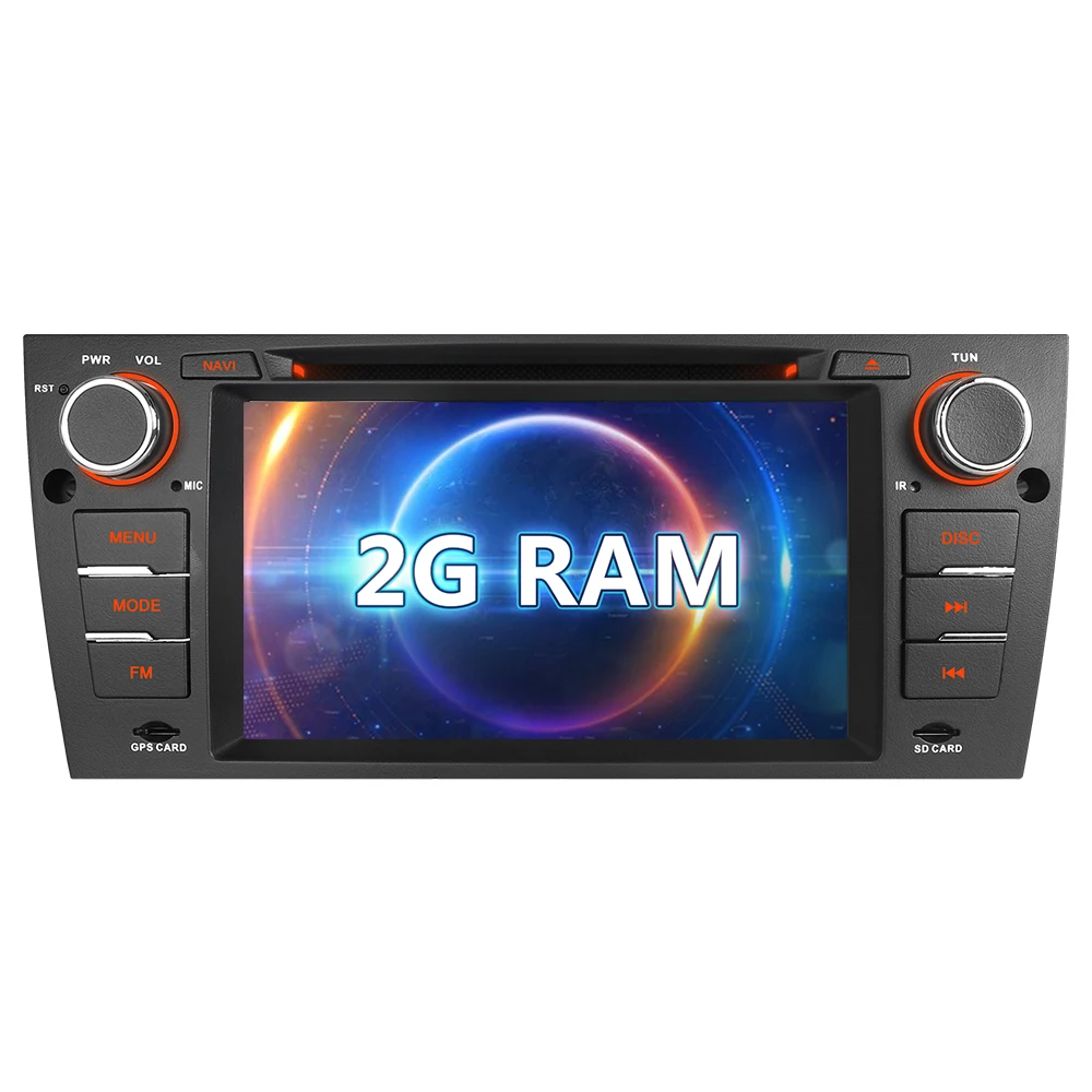 Best A-Sure 7 Inch 2 Din Android 8.1 Car Radio DVD GPS Sat Nav Stereo DAB+ OBD For BMW E90 Sedan E91 E92 E39 M3 3Series Coupe 3