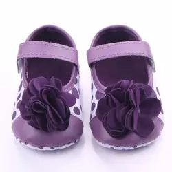 Весна Детские Обувь для девочек Обувь с цветочным орнаментом мягкая подошва из флока Обувь для малышей Обувь для младенцев 0-18 месяцев
