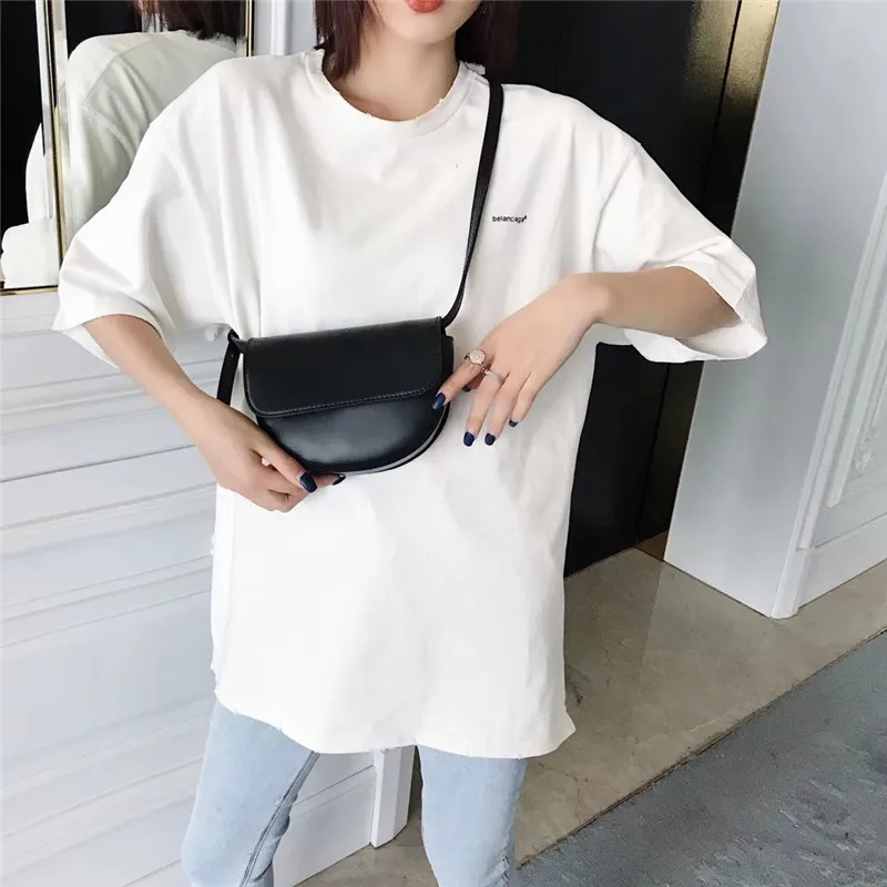 

High designer ladies handbag 2019 summer new simple small square bag Pu Messenger bag fashion solid color wild shoulder bag