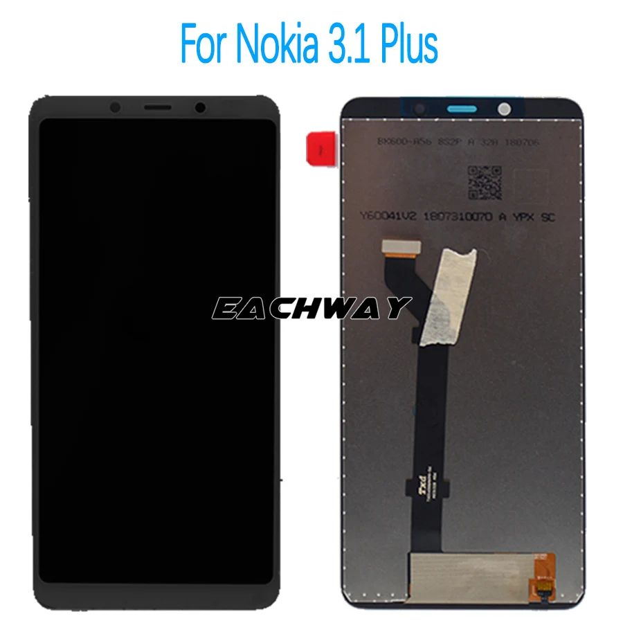 6," Дисплей для Nokia 3,1 Plus lcd 3,1 дисплей сенсорный экран 1440*720 для Nokia 3,1 lcd Замена 3,1 Plus экран