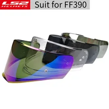 Originale Ls2 casco lente fumo/trasparente/arcobaleno/argento visiera con pinlock foro per FF390 anti-fog