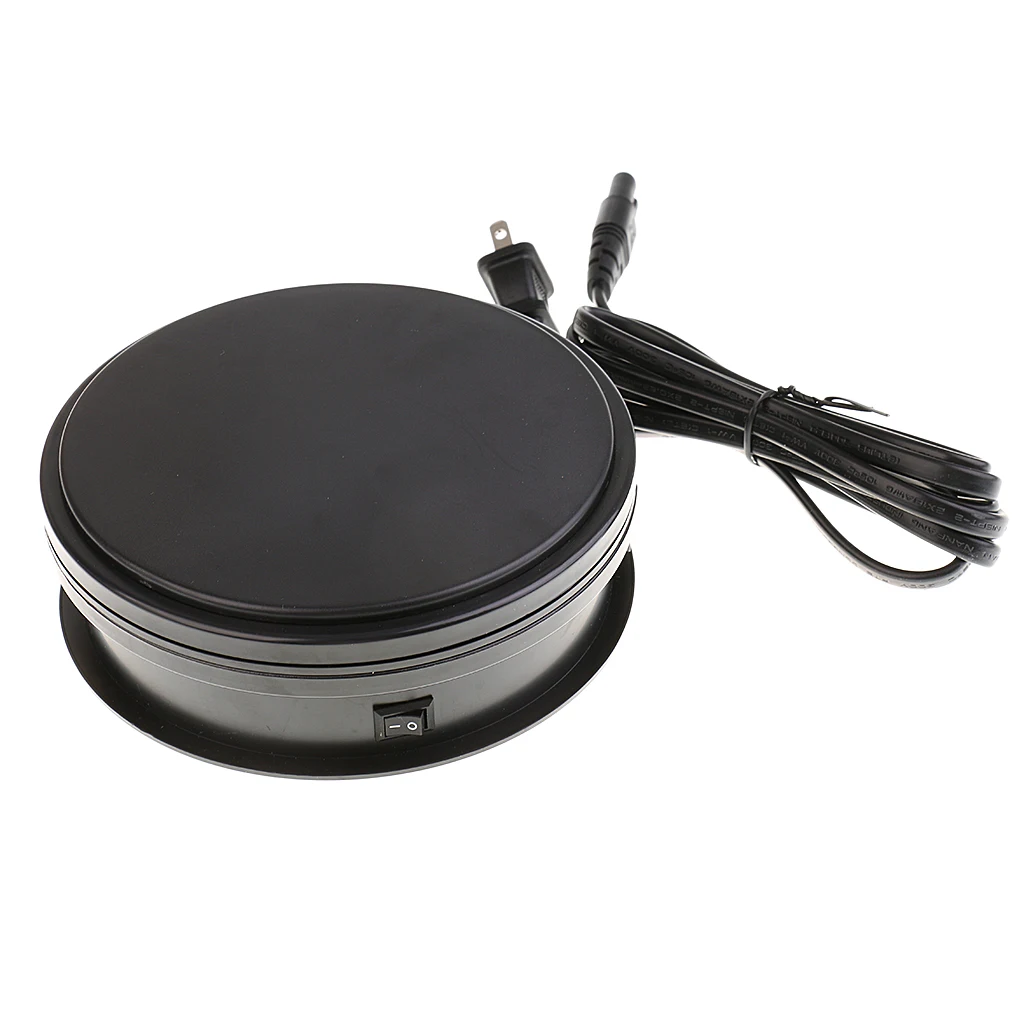 Electricity Powered Rotating Jewellery Ring Watch Display Stand Holder Turntable for Retail
