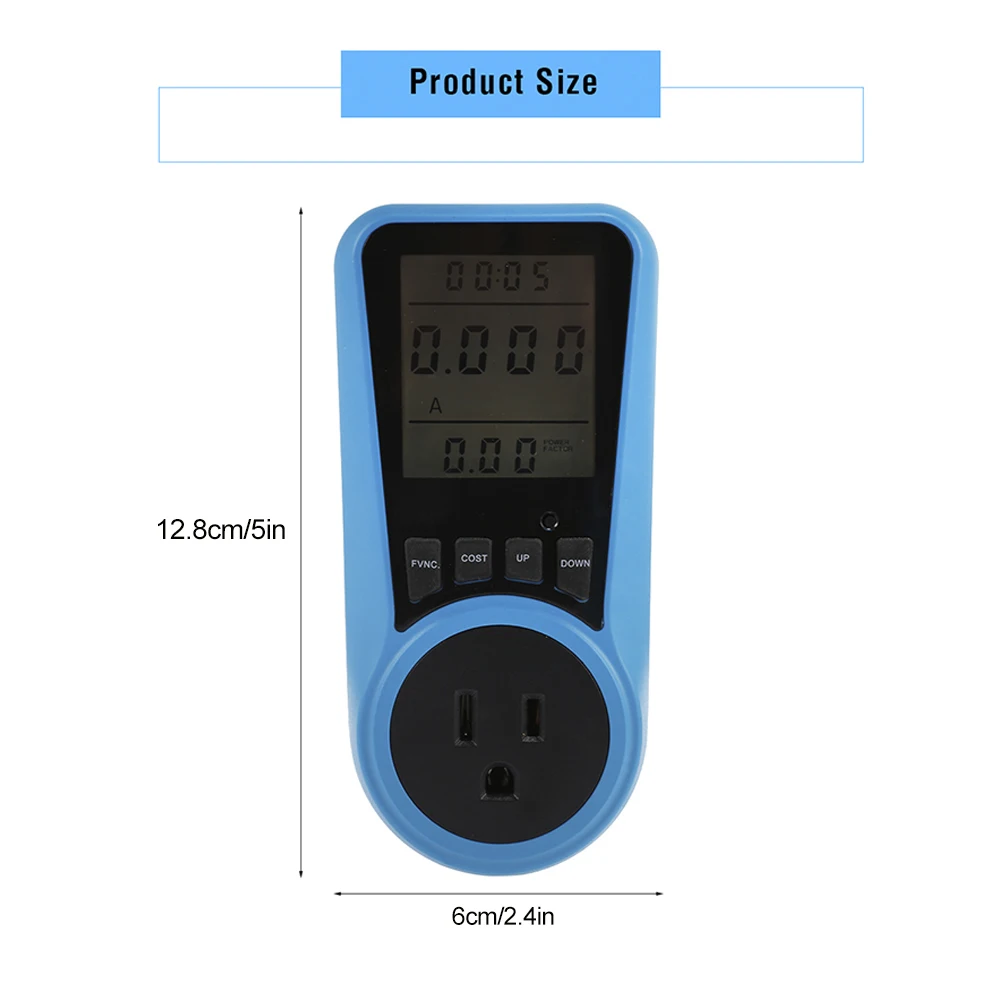 Портативный бытовой измеритель мощности измерительный розеточный разъем Монитор использования США/Великобритании/ЕС/вилка Электрический измеритель мощности