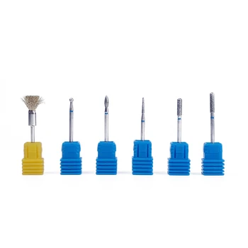 

6 Type Diamond Nail Drill Bits For Electric Manicure Machine Accessories Nail Art Tools For Pedicure Milling Cutters Nail Files