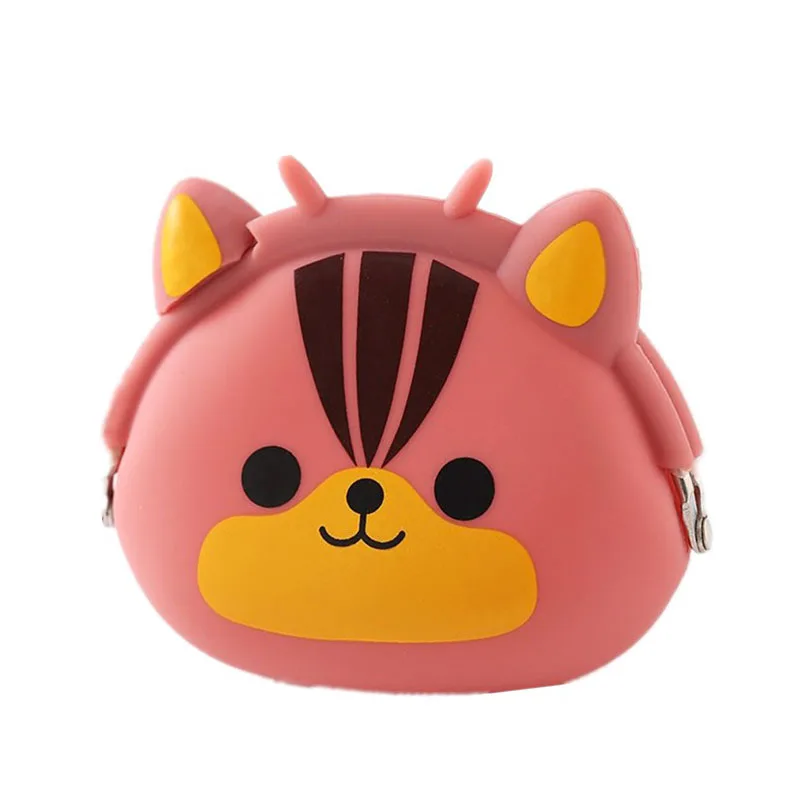 

Cute Mini Wallet Silicone Animal Picture Coin Purse Kawaii Cartoon Candy Coin Wallet Lady Key Wallet Earphone Organizer