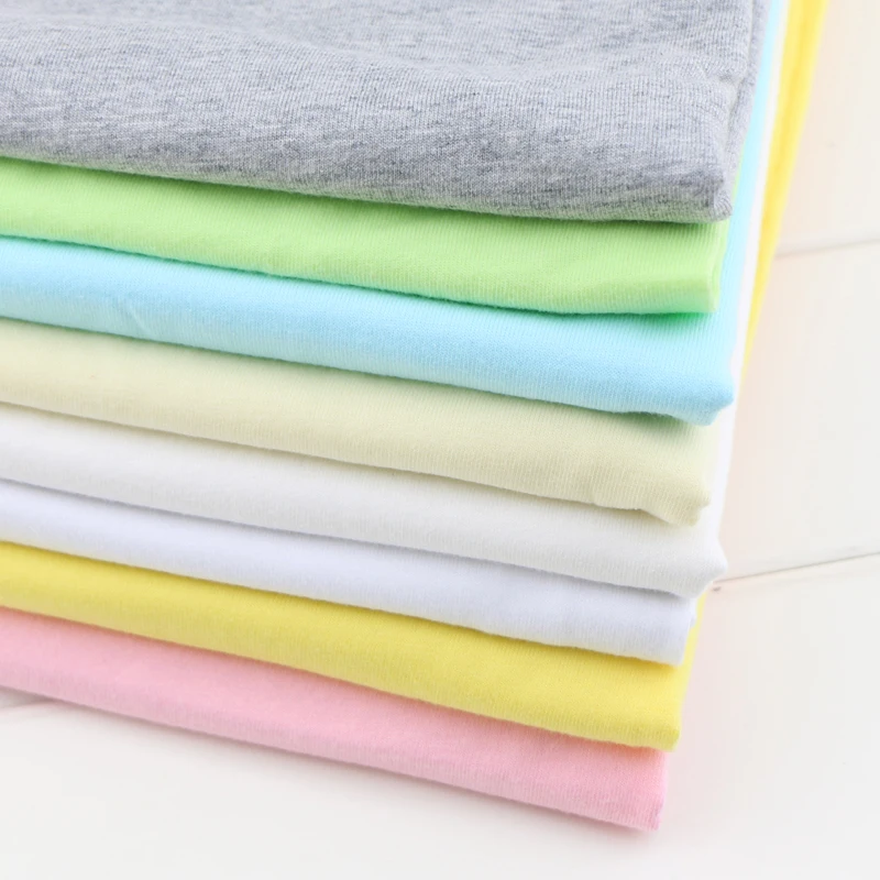 50*160cm Elastic Cotton Knitted Jersey Fabric for DIY Sewing Baby
Cotton Clothing making fabric by half meter