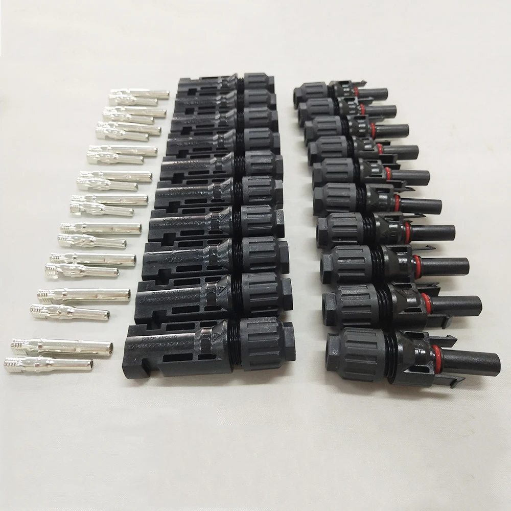 

MAYLAR@ 10Pairs x MC4 Connector Male and Female MC4 Solar Panel Connector Used for Solar Cable Terminals 2.5mm2 4mm2 6mm2
