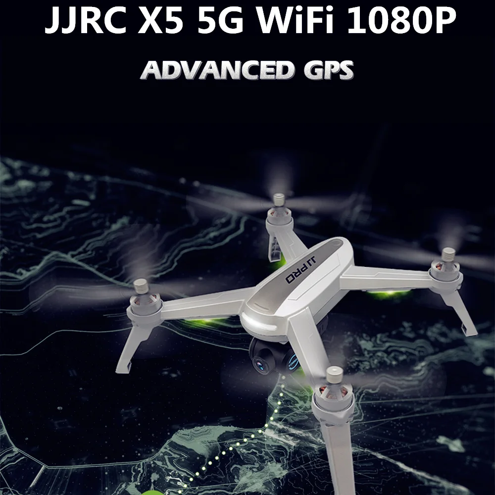 JJRC JJPRO X5 бесщеточный Радиоуправляемый Дрон 1080P gps 5G Wi Fi FPV Квадрокоптер Follow Me
