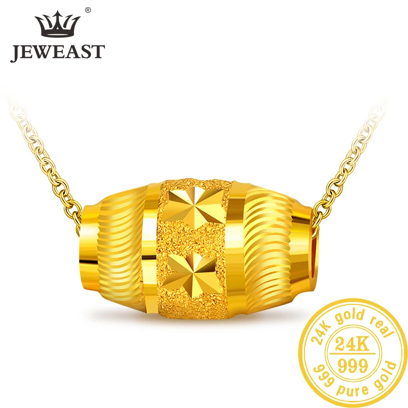 QA 24K Φ настоящая в 999 твердая Золотая Очаровательная бусина Люси кулон из чистого