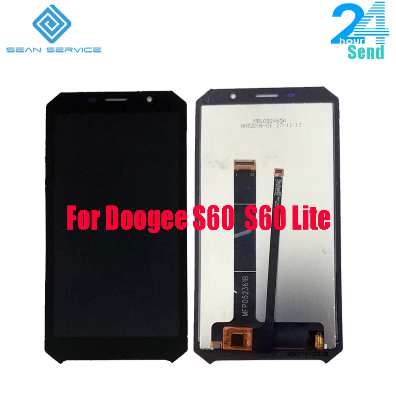 Дешево Оригинальный ЖК дисплей для DOOGEE S60 ЖК дисплей и кодирующий преобразователь сенсорного экрана в сборе для DOOGEE S60 Lite 5,2