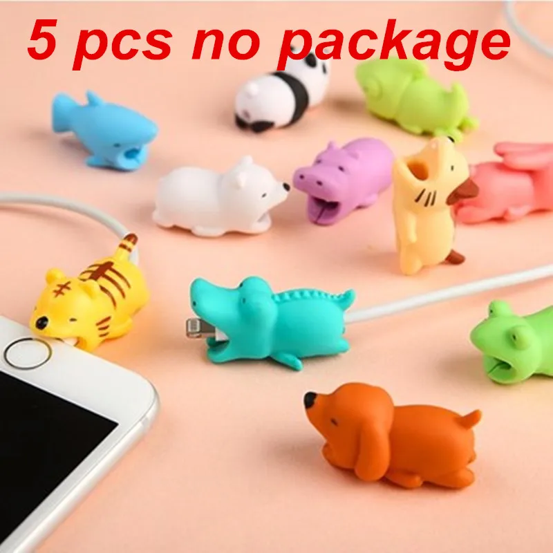 

5 Pcs Cable bites animal Protector for iphone Cable Chompers NO Package