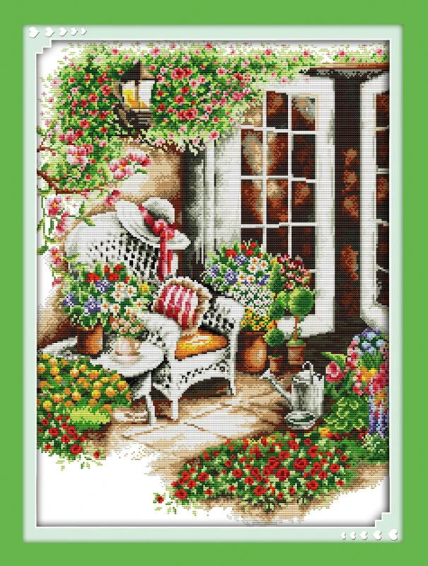 

Comfortable frontage cross stitch kit 14ct 11ct count printed canvas stitching embroidery DIY handmade needlework