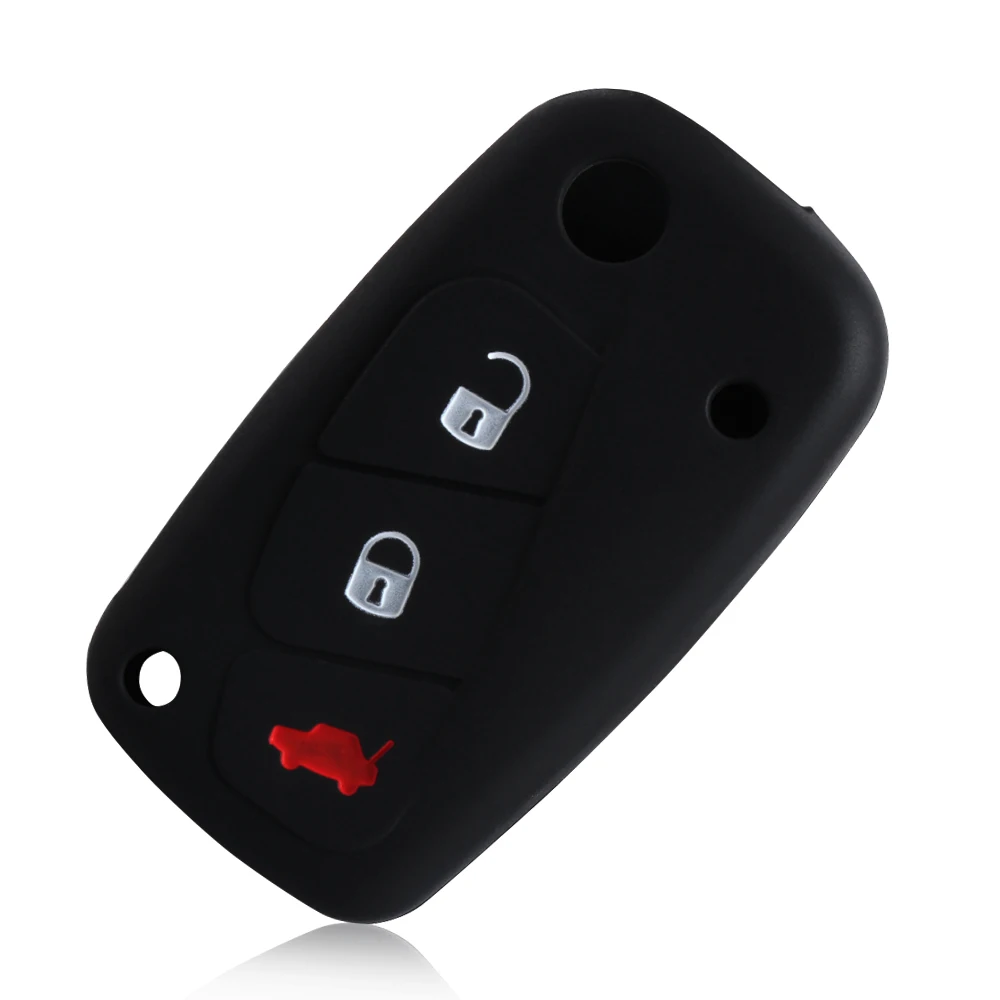 

Silicone Car Key Case Cover For FIAT Panda Stilo Punto Doblo Grande Bravo 500 Ducato Minibus 3 Buttons Car Styling