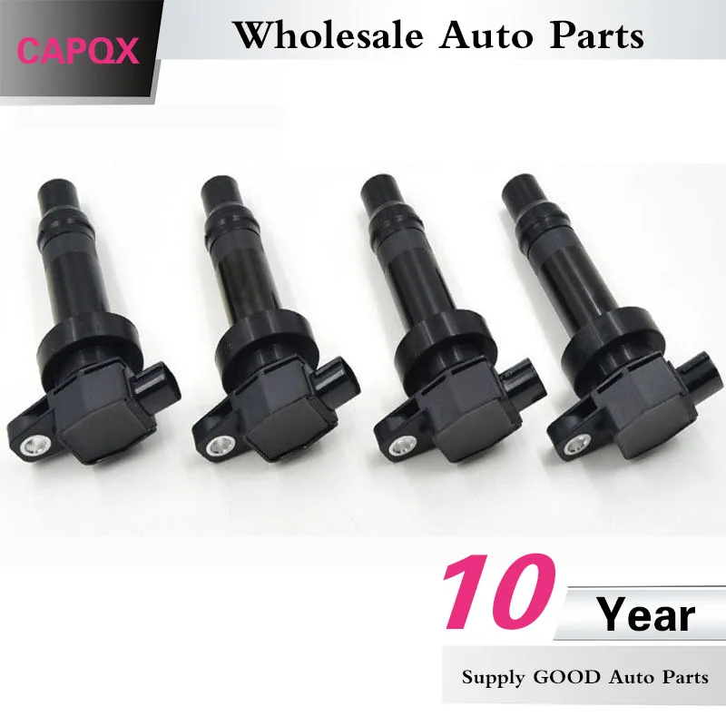 CAPQX 4PCS Ignition Ignitor Coil Plug For Hyundai Accent I20 I30 For