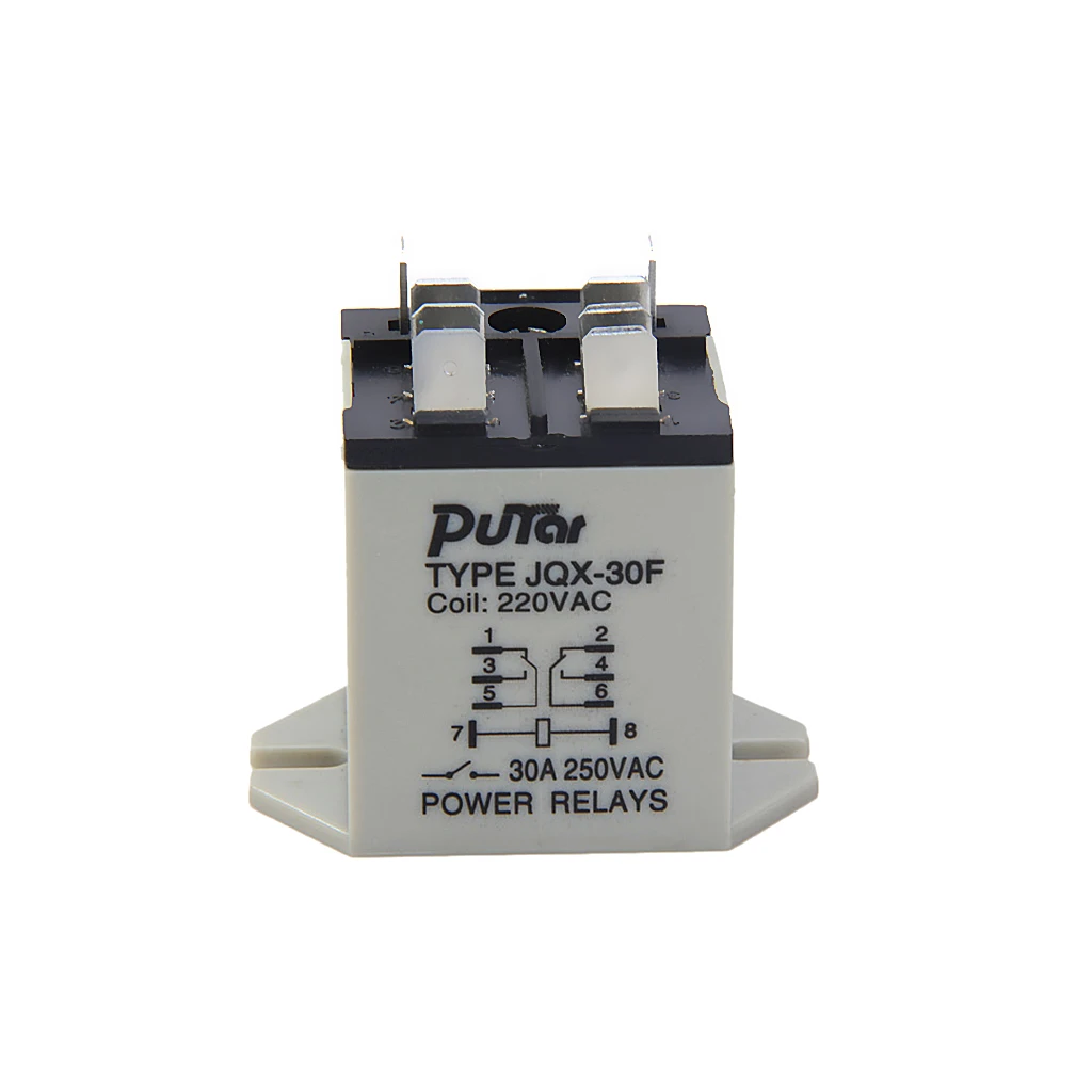 JQX-30F 30A Power Relay 220V AC 8 Pins Plug In Type Motor Control