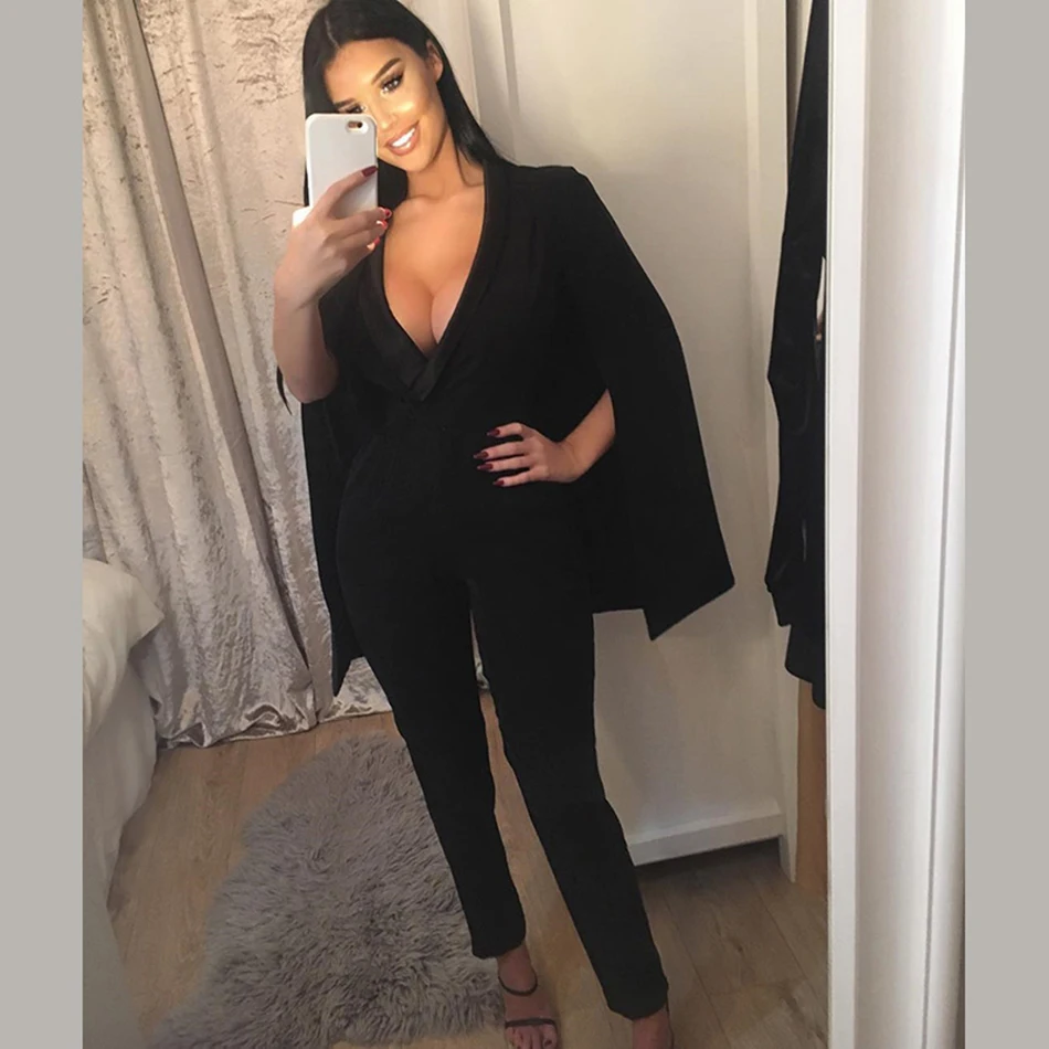 2018-New-Arrival-High-Quality-Black-Women-Jumpsuit-Fashon-High-Split-Long-Sleeve-Sexy-V-Neck (2)