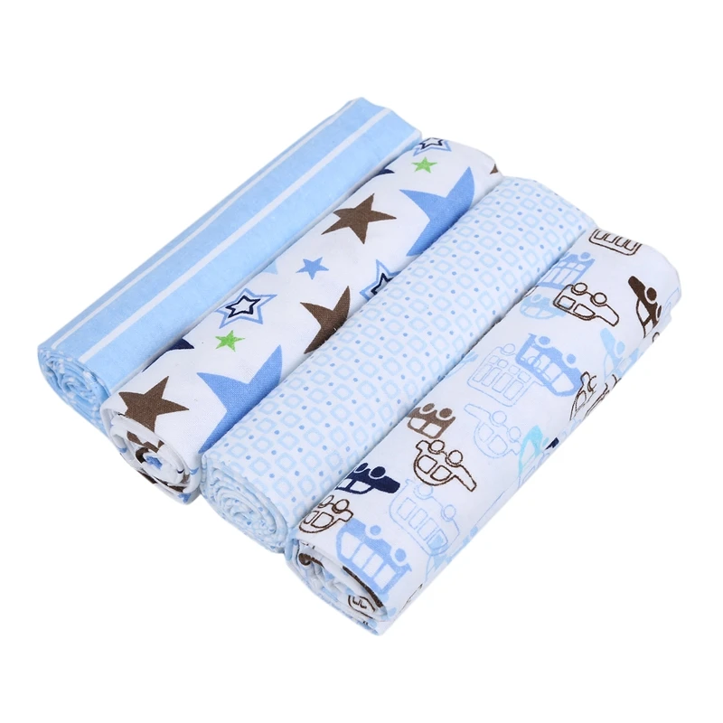 

4Pcs/Lot Baby Blankets Newborn Muslin Diapers Baby Swaddle Blanket For Newborns Photography Kids Muslin Swaddle Wrap