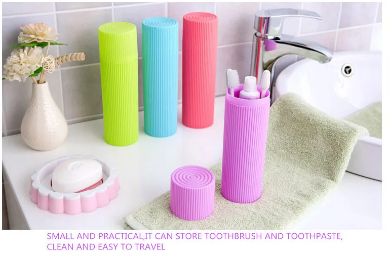 LIRUIKA гофрированные Дорожный Чехол для зубной щетки много цветов простой портативный зубная щётка трубки экологически туалетные принадлежности