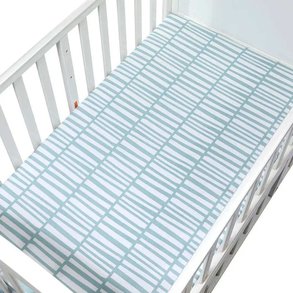Простыня для новорожденной кроватки, мягкий дышащий матрас для детской кровати, покрывало для кровати, постельные принадлежности для новорожденных, размер 130*70 см