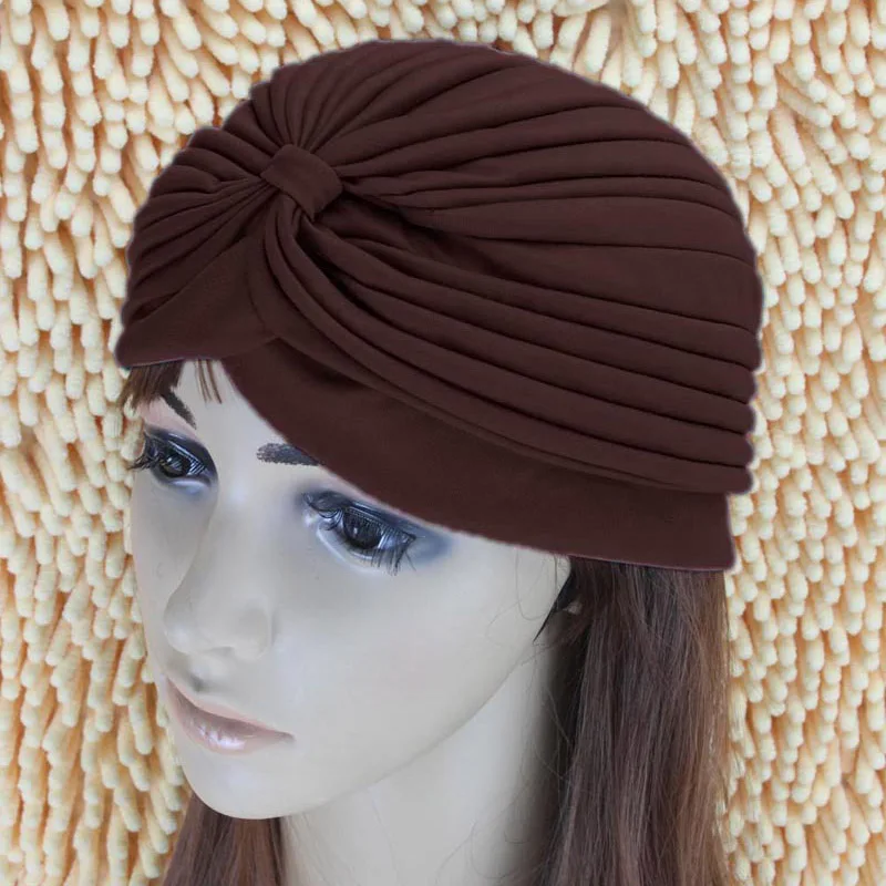 Women Winter Autumn Warm Hat European Female Beanie Cap High Stretch Turban Girls Fashion Indian style Head Hats Warmer CP0085 (14)