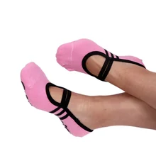 Женские новые детские колготки для йоги хлопковые бандажные нескользящие спортивные невидимые носки с открытой спиной розовый черный