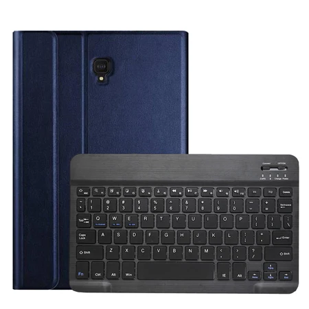 dark blue Для Samsung Galaxy Tab S4 10,5 чехол T830 T835 SM-T830 SM-T835 Съемная bluetooth-клавиатура кожаный чехол с карандашом держатель+ подарок - Цвет: dark blue