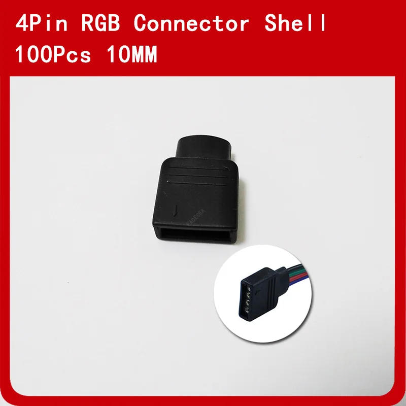 

100pcs/lot 4Pin RGB Shell For RGB 5050 3528 LED Strip Lights Connectors
