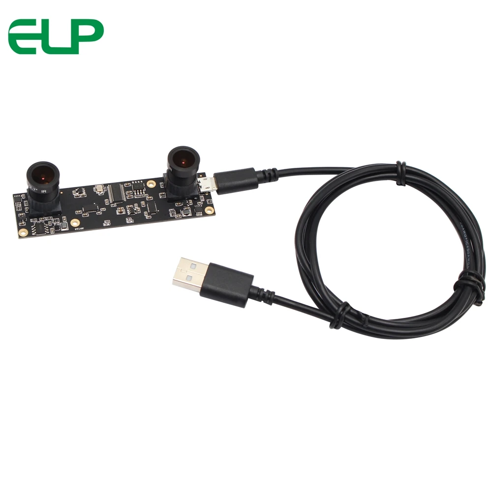 Бинокулярная стереокамера ELP 2 мегапиксельная 1/3 дюйма aptin AR0330 CMOS UVC OTG для