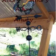 High-120cm, европейские традиционные окрашенные петух ветряные лопасти цветок вставка Страна стиль классический сад украшения