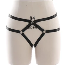 Жгут на бедрах, ремни на брючках, Т-образная задняя часть, открытая клетка, жгут, бельевые пояса, костюм бандаж