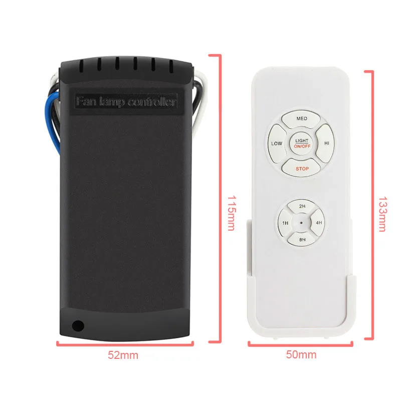

Universal Ceiling Fan Light Lamp Timing Speed Controller Switch Wireless Remote Control Kit Transmitter and receiver ASK