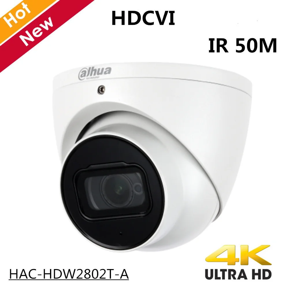 #cheap 4k Dahua Outdoor Indoor HDCVI Camera HAC HDW2802T A 4K Starlight HDCVI IR Coaxial CCTV Camera 3.6mm fixed lens IR 50m IP67