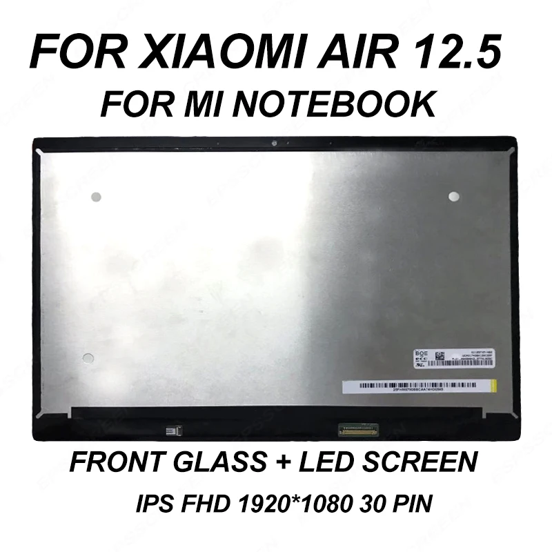 Новинка 12," для XIAOMI AIR 12 MI NOTEBOOK REPAIR LED-подсветка для экрана ноутбука ЖК-панель дисплей матричный монитор FHD ips EDP 30 PIN стекло