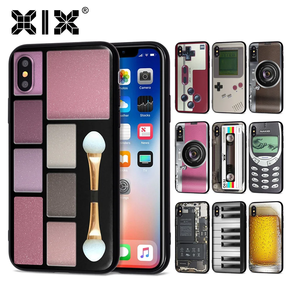 Чехол для iPhone X чехол 5 дюймов модель 6 6S 7 8 Plus XS Max ретро-лента чехла мягкий из ТПУ Capa