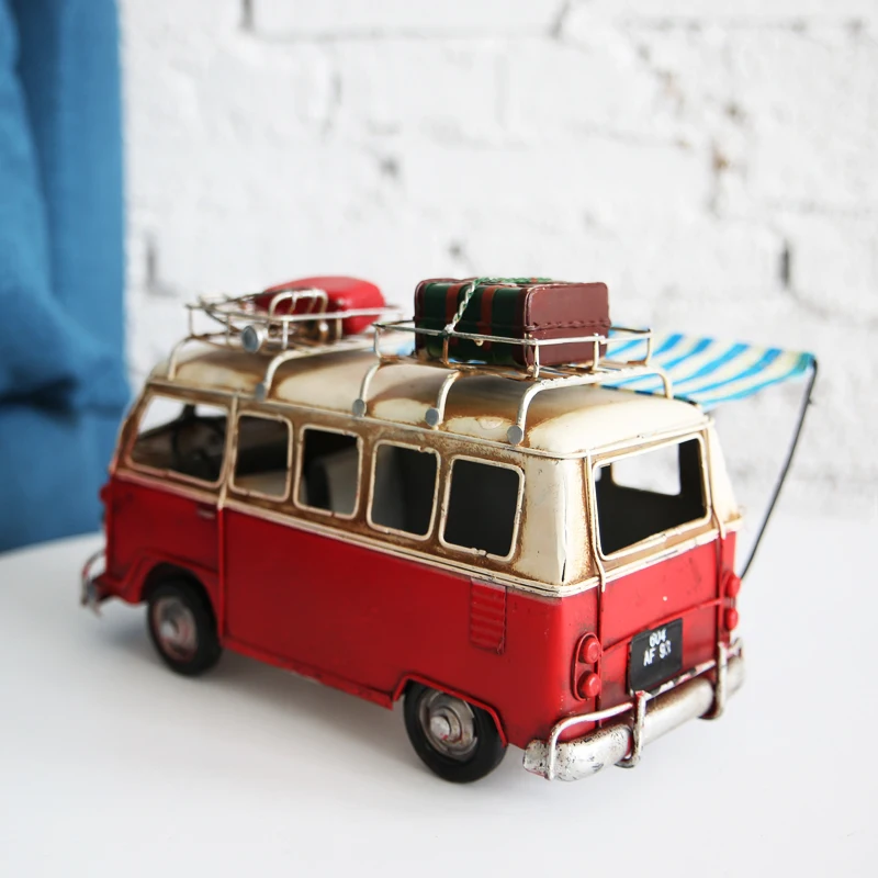  retro nostalgic bus ornaments room furnishings furniture accessories zakka grocery PUBG Bus store N