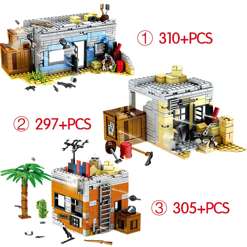  912PCS Player Unknown's Battlegrounds Compatible Ww2 Army Military Soldiers Weapon Gun PUBG Buildin