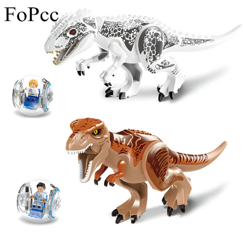 FoPcc 2Pcs/Sets 79151 Jurassic Dinosaur World Figures Tyrannosaurs Rex Building Blocks Compatible With Dinosaur Toys Legoings FoPcc 2Pcs/Sets 79151 Jurassic Dinosaur World Figures Tyrannosaurs Rex Building Blocks Compatible With Dinosaur Toys Legoings