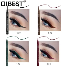 Qibest 4 цвета водостойкая жидкая подводка для глаз Макияж Красота Косметика Стойкая подводка для глаз косметические карандаши для век