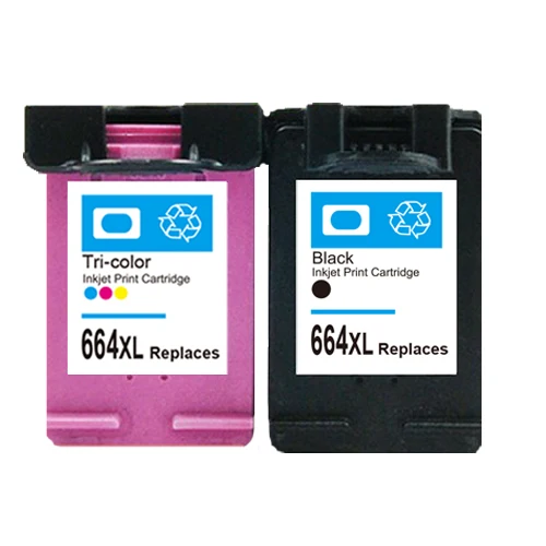 Vilaxh 2 шт. чернильный картридж для HP 664 xl 664xl DeskJet 1115 2135 3635 1118 2138 3636 чернила принтера |