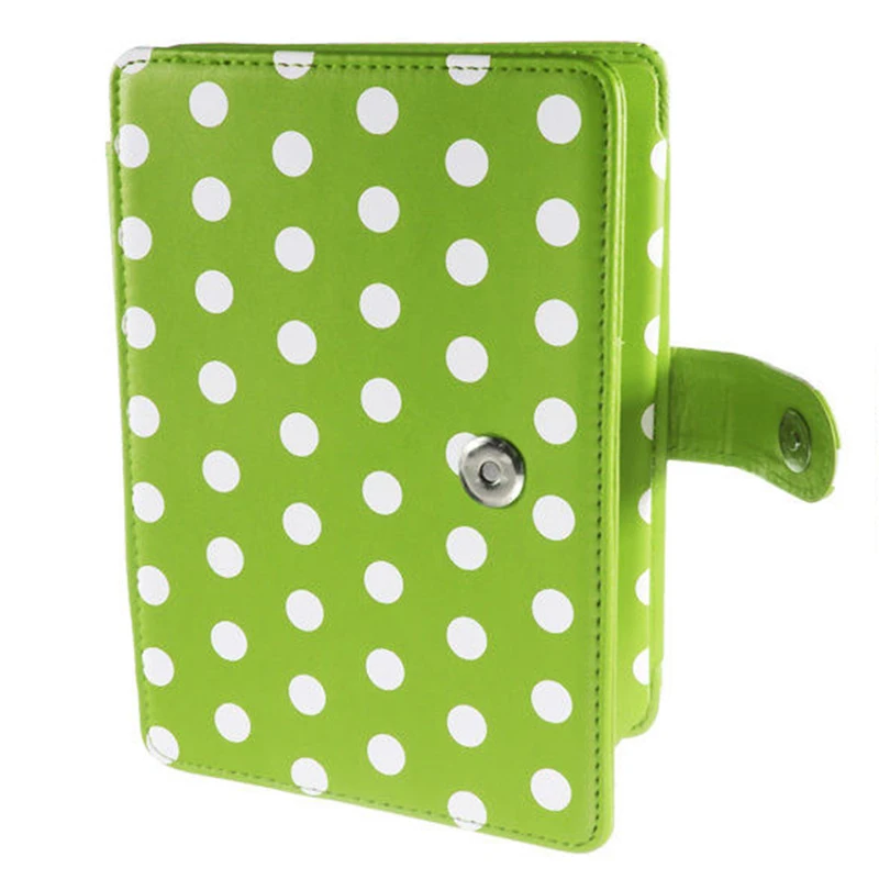 

2 Packs Magnetic PU Leather Cover Case Slim for Amazon Kindle Paperwhite (Round Dot, Green)