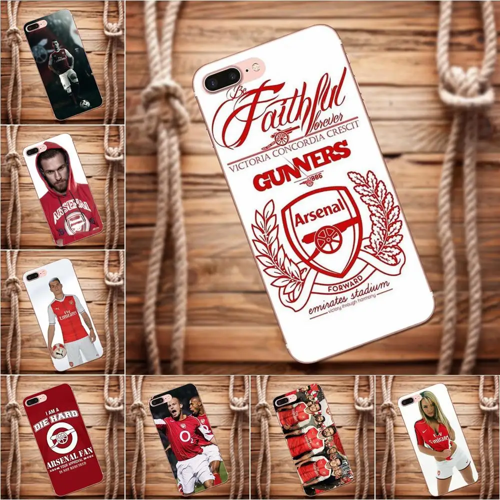 

TPU Coque Case Capa Gunners Football Fans Clubhouse For Galaxy Alpha Core Prime Note 4 5 8 S3 S4 S5 S6 S7 S8 S9 mini edge Plus