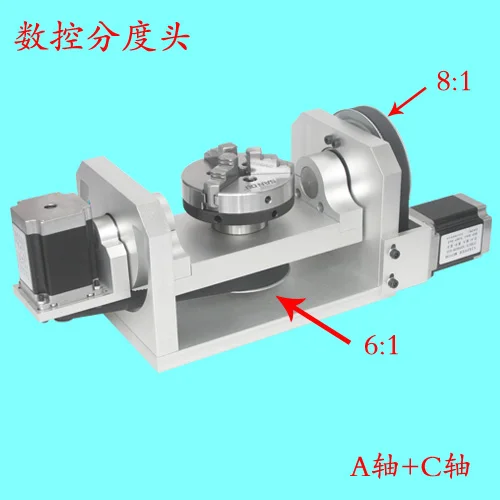 ЧПУ индексационная головка, ось, вращение, четвёртая ось, пятая ось(с патроном