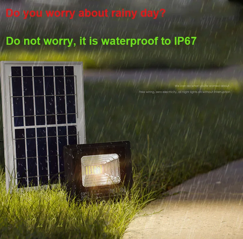 BEYLSION 10W 25W 40W 60W 100W 150W Solar LED Flood Light Outdoor Lighting Garden Light Control Waterproof Wall Lamp  (28)
