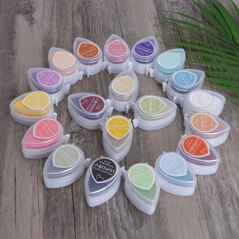 

Dew Drop Ink Pad Pigment Oil Based Multi Color DIY Stamps Paper Craft Fabric New