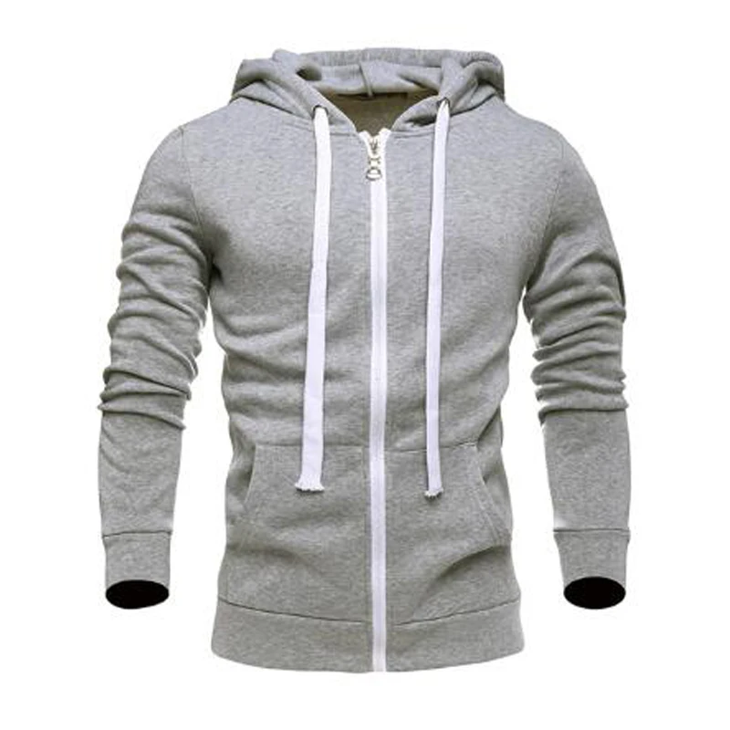 Hot Sale New Fashion Sweatshirt Men Solid Color Men Hoodies Hip Hop Side Zipper Lovers Clothes Slim Tracksuit