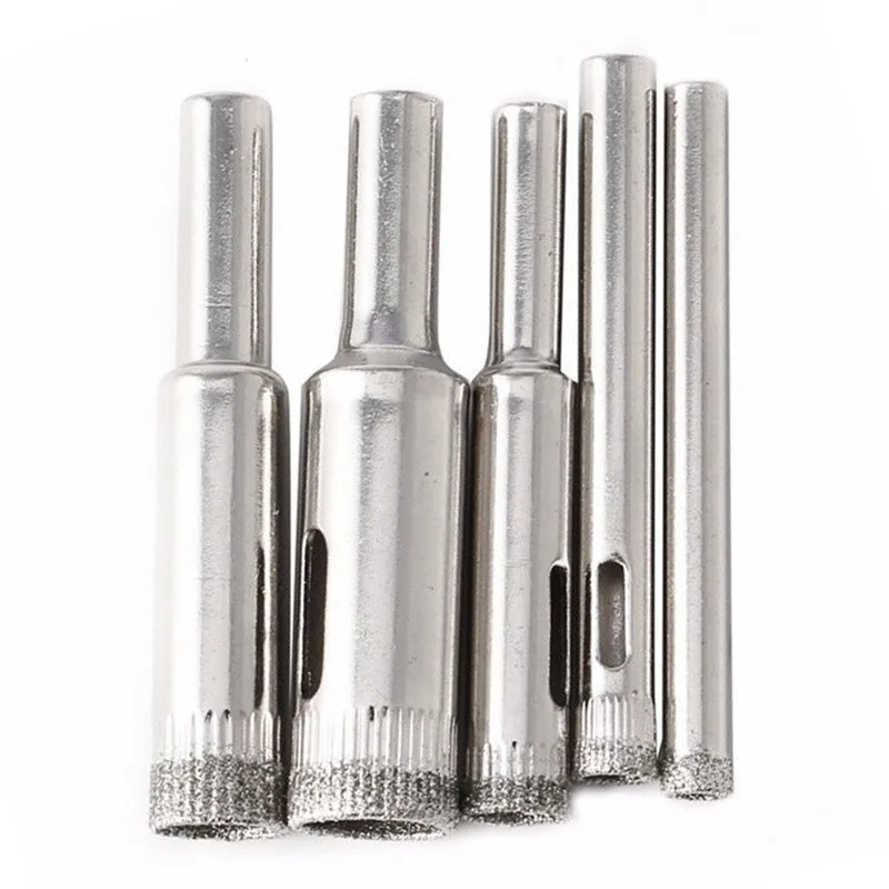 PEGASI 5pcs 5/6/8/10/12mm Diamond Coated Hole Saw Marble Cutter Drill Bits Tool Set For Tile Glass Ceramic Cutter PEGASI 5pcs 5/6/8/10/12mm Diamond Coated Hole Saw Marble Cutter Drill Bits Tool Set For Tile Glass Ceramic Cutter