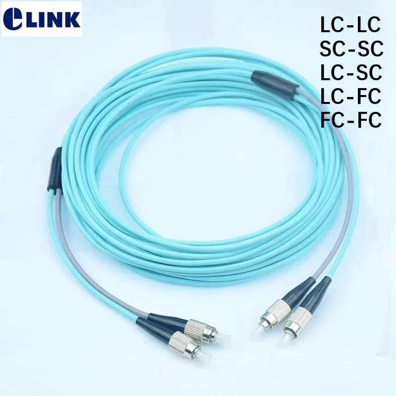 1pc 100mtr OM3 Armored PatchCord 2 fiber SC-SC LC