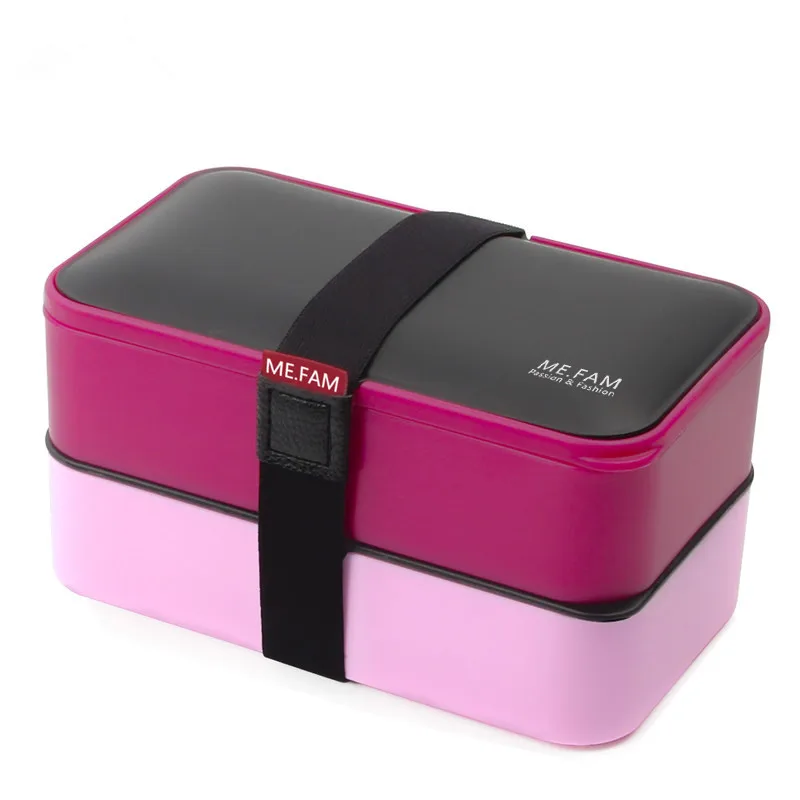 

Lovable Japanese style lunch box 2 multi-storey lunch box microwave with insulation bag 22