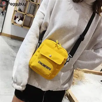 

Letter Print Sports Shoulder Messenger Handbags Unisex Canvas Crossbody Bag