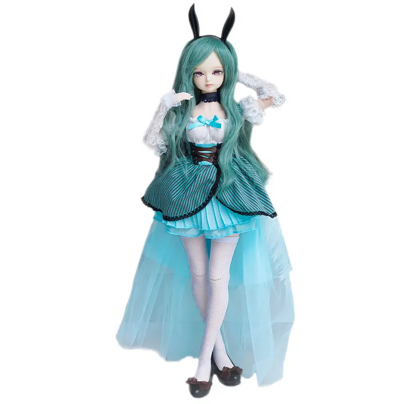 

Good Price Long Hair 18inches 45cm Bjd Doll For Child Sweet Parner For Bed Time Body Joint Doll Toys For DIY Brinquedos For kids